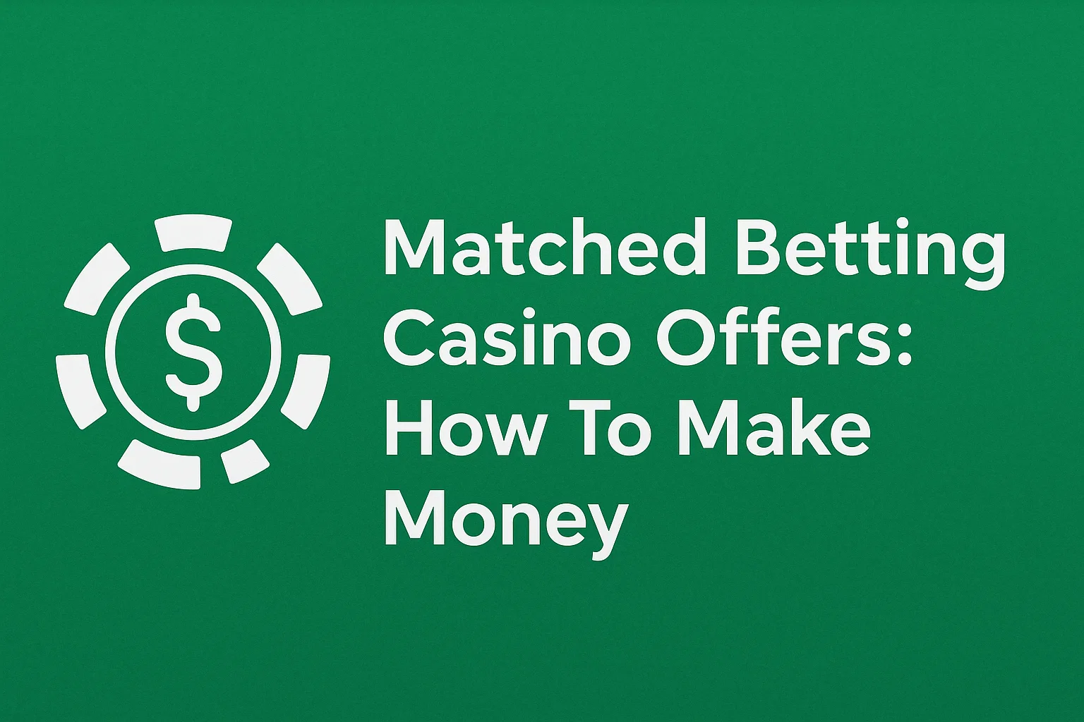 Matched Betting Casino Offers: How To Make Money