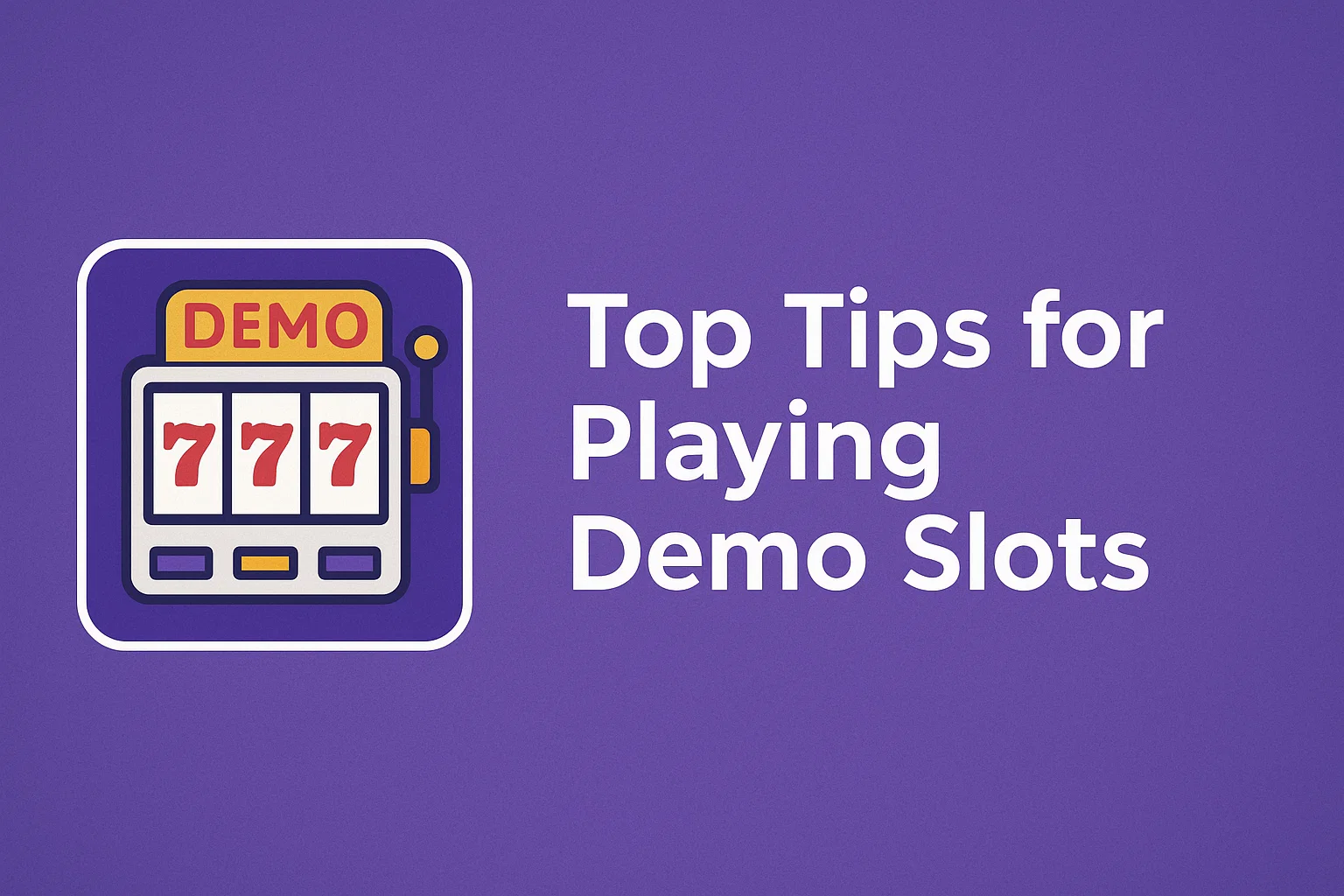 Top Tips for Playing Demo Slots